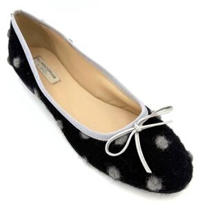 Ali MacGraw for Butter Black Polka Dot Ballet Flats Women’s 10B Classic Shoes